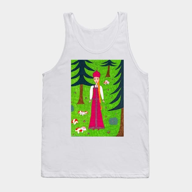 Mushroom Forest Tank Top by DebiCady